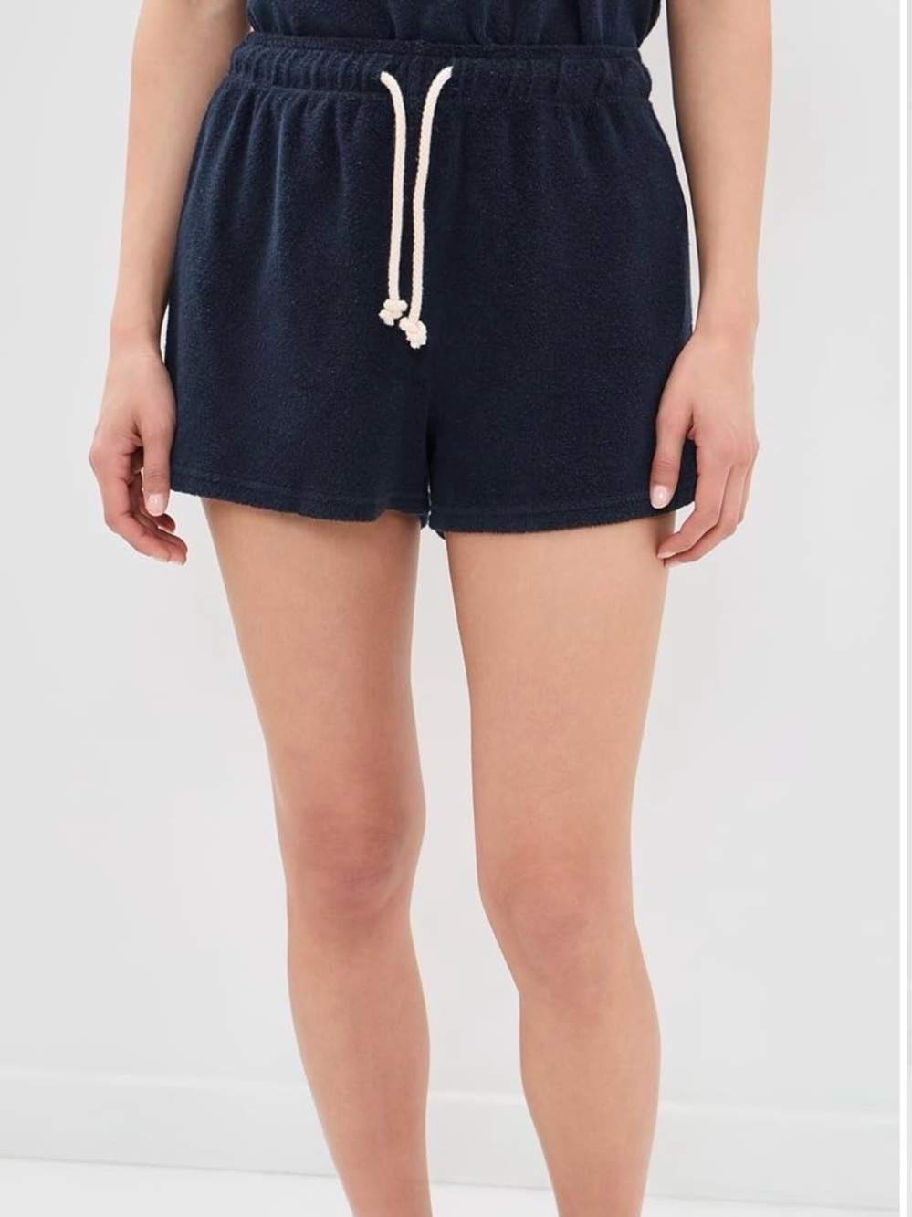 Perfect white tee Terry Sweatshorts